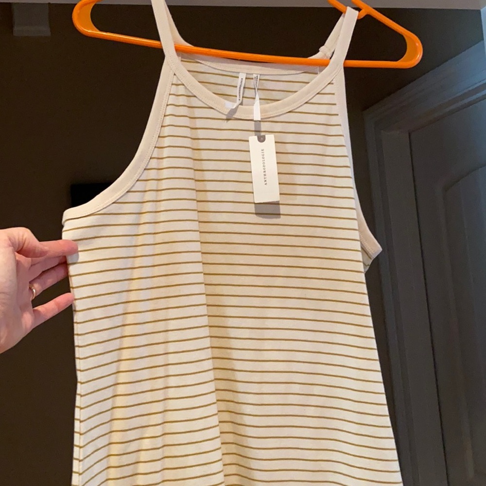 Anyhropologie striped tank